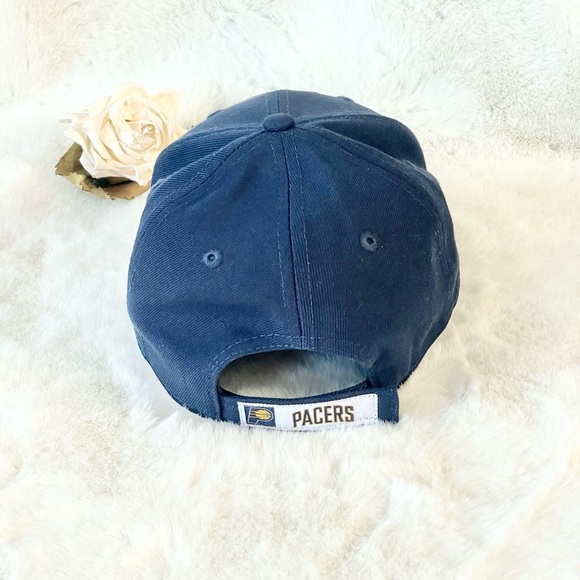 New with tag INDIANAPOLIS PACERS HAT Official NBA GEAR Navy with Gold Adjustable - Picture 5 of 6